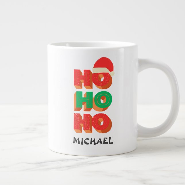 christmas gift for dad/husband, personalised name large coffee mug (Right)
