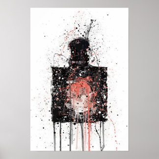 Christmas Gift Fragrance Bottle 'Egyptian Gold' Poster