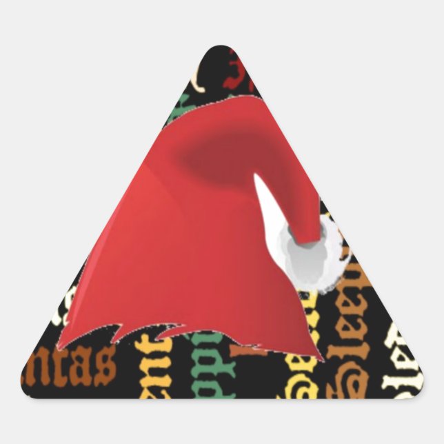 Christmas gift Have a Nice Day & a Better Night Triangle Sticker (Front)