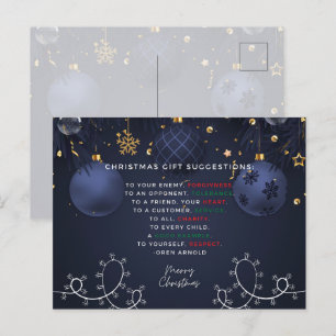 Christmas Gift Holiday Postcard