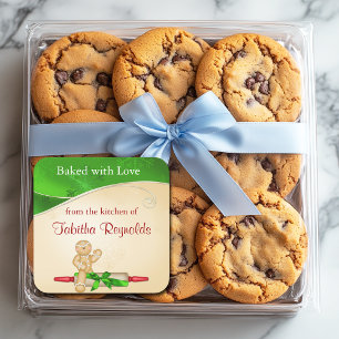 Christmas Gift Label Gingerbread Man