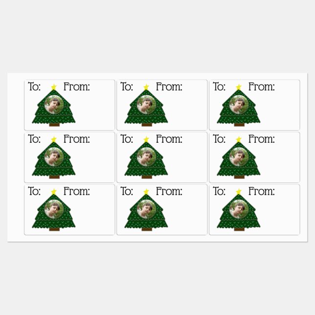 Christmas Gift Lables Rectangular Sticker (Sheet)