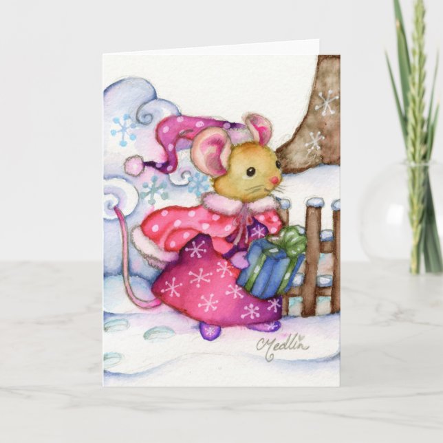 Christmas Gift Mouse Card (Front)