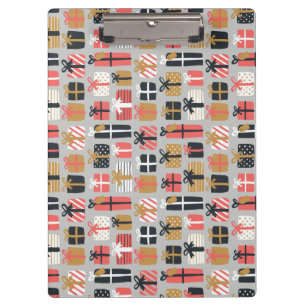 Christmas Gift Pattern Clipboard