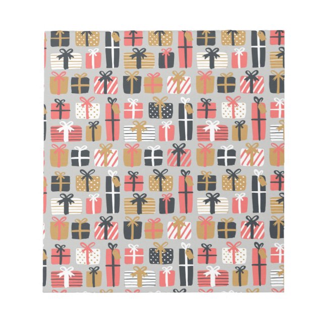 Christmas Gift Pattern Notepad (Front)