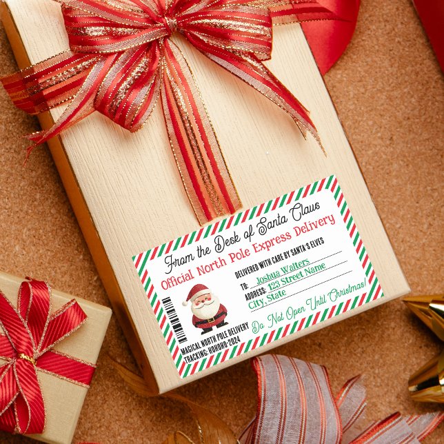Christmas Gift Postal Sticker North Pole Delivery (Creator Uploaded)