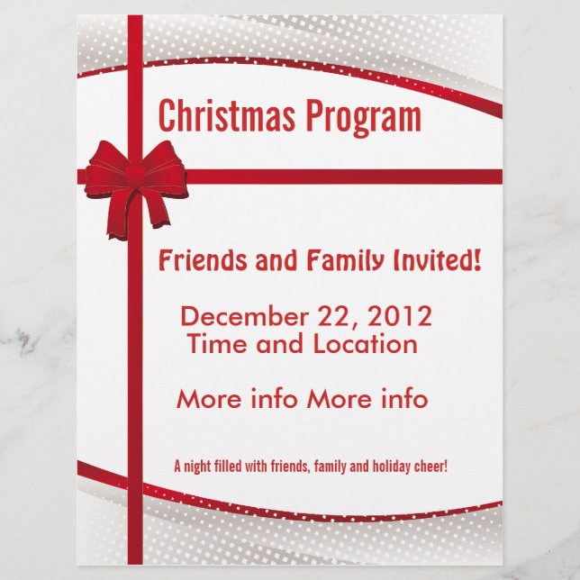 Christmas Gift Program Flyer (Front)