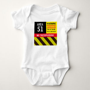 Christmas Gift Space Novelty Fashion AREA 51  Baby Bodysuit