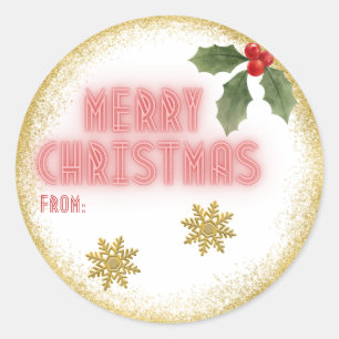 Christmas gift sticker