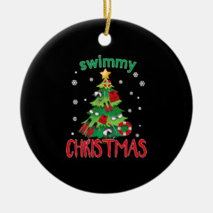 Christmas Gift Swimming Christmas Tree Christmas G Ceramic Tree Decoration