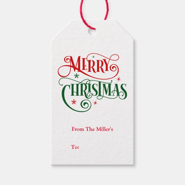 Christmas Gift Tag  (Front)