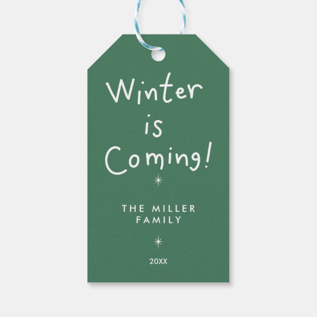 Christmas Gift Tag – Festive (Back)