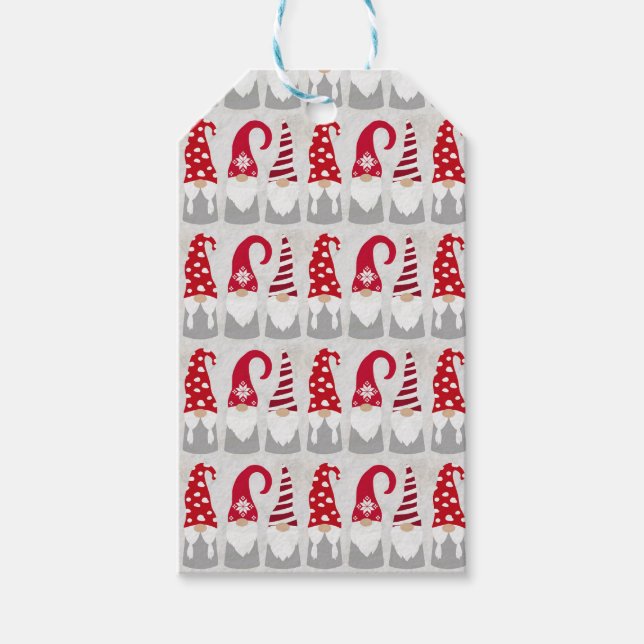 Christmas Gift Tag - Gnomes in a Row (Front)