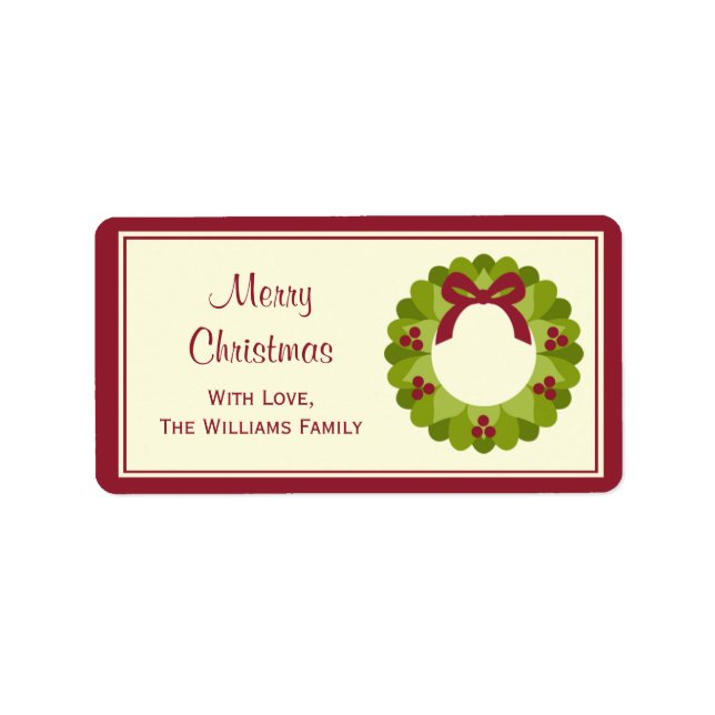 Christmas Gift Tag Labels (Front)