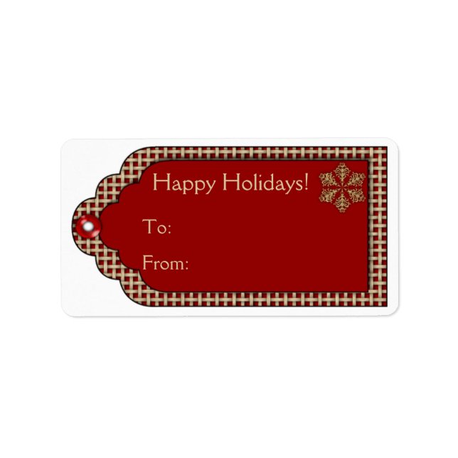 Christmas Gift Tag Labels (Front)