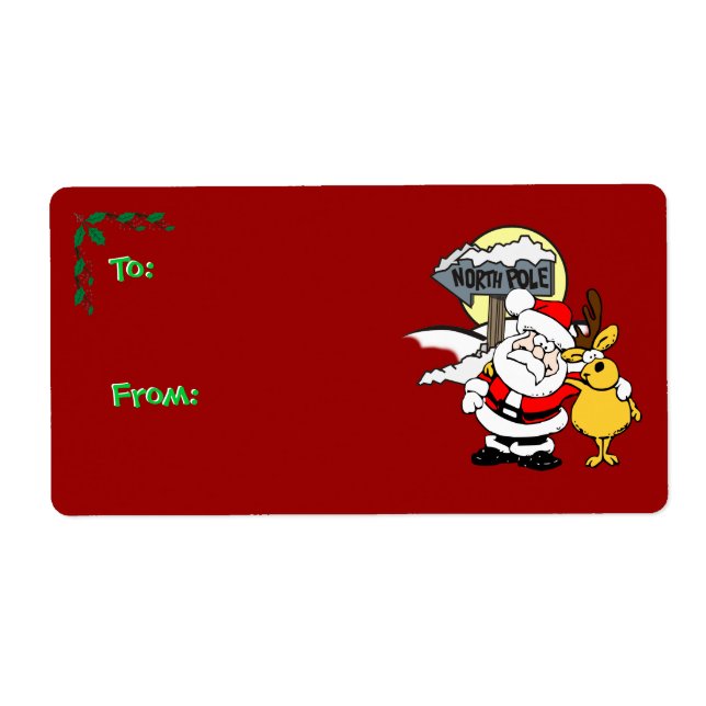 Christmas Gift Tag - North Pole Buddies (Front)