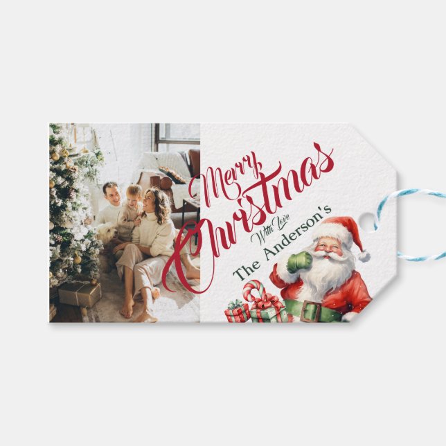 Christmas Gift Tag Personalised Gift Tags (Front (Horizontal))