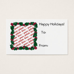 Christmas Gift Tag Photo Frame