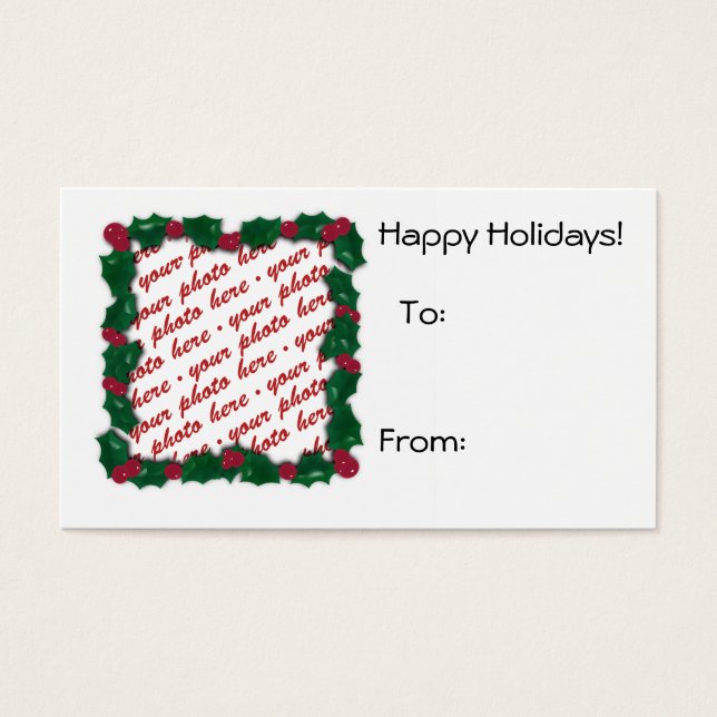 Christmas Gift Tag Photo Frame (Front)