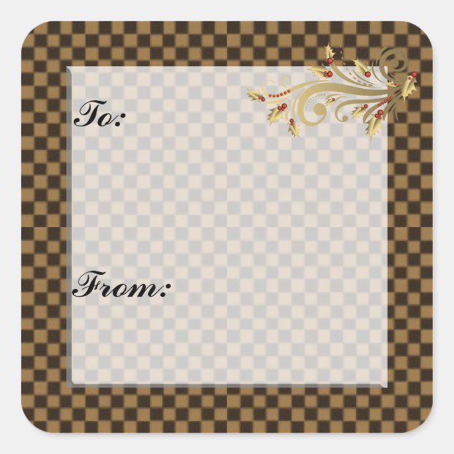 Christmas Gift Tag Sticker (Front)
