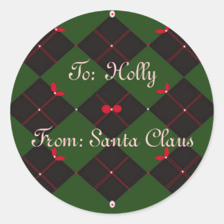 Christmas Gift Tag Sticker