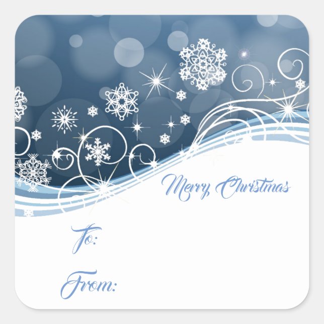 Christmas Gift Tag Stickers (Front)