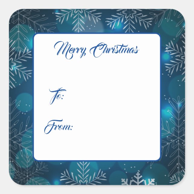 Christmas Gift Tag Stickers (Front)