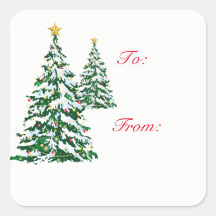 Christmas Gift Tag Stickers