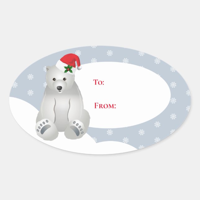 Christmas Gift Tag Stickers (Front)