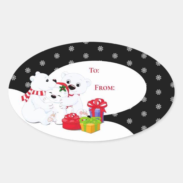 Christmas Gift Tag Stickers (Front)