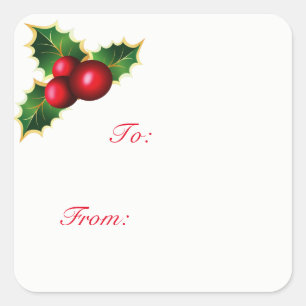 Christmas Gift Tag Stickers