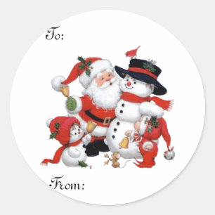Christmas Gift Tag Stickers