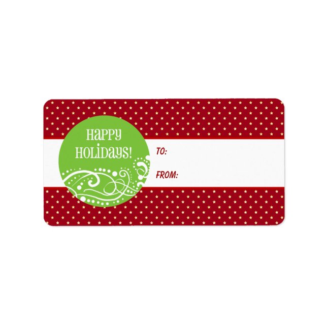 Christmas Gift Tag Stickers (Front)