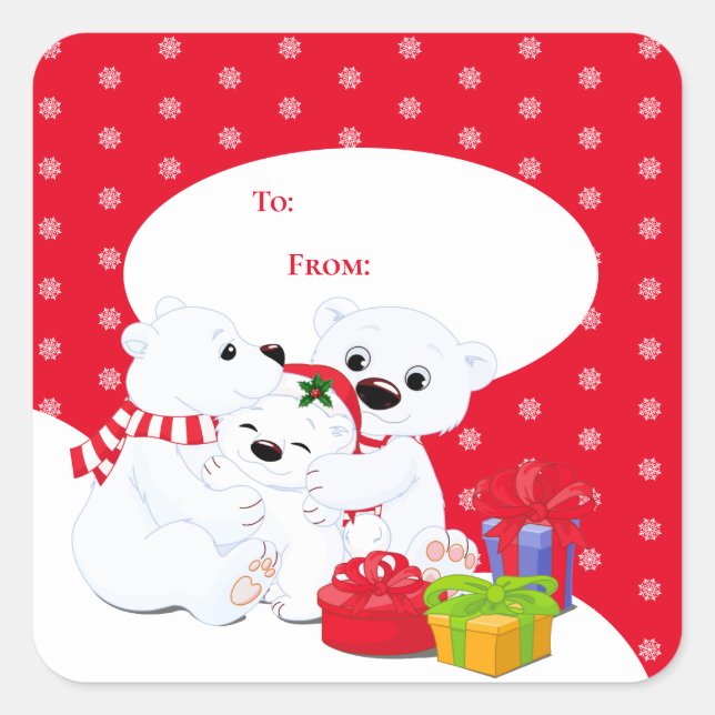 Christmas Gift Tag Stickers (Front)