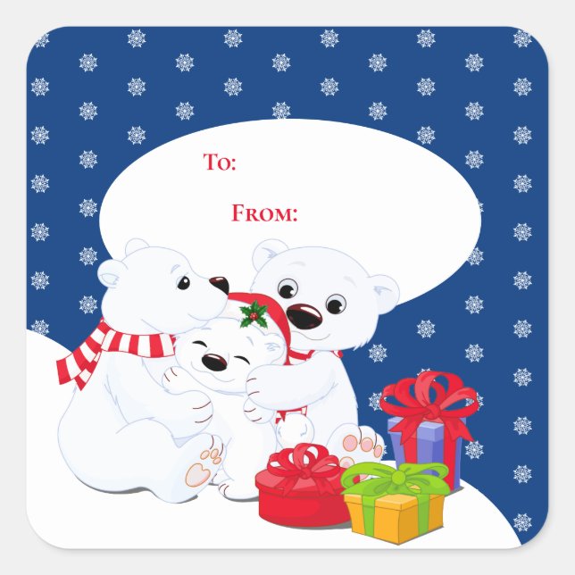Christmas Gift Tag Stickers (Front)