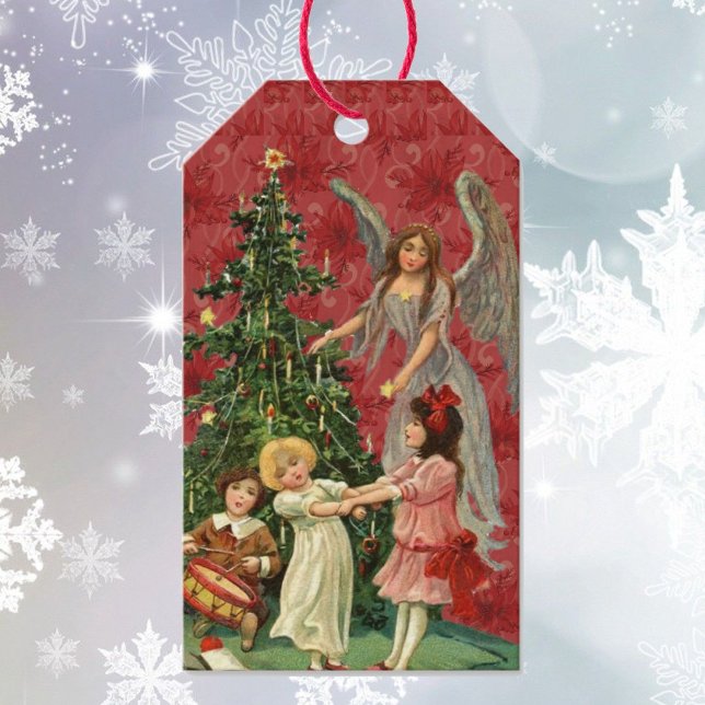 Christmas Gift Tag Victorian Angel Tree (Creator Uploaded)