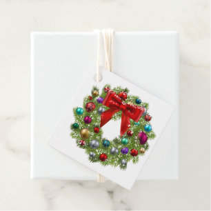 Christmas Gift Tag-Wreath Favour Tags
