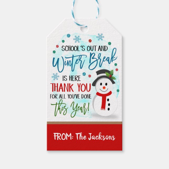 Christmas Gift Tags (Front)