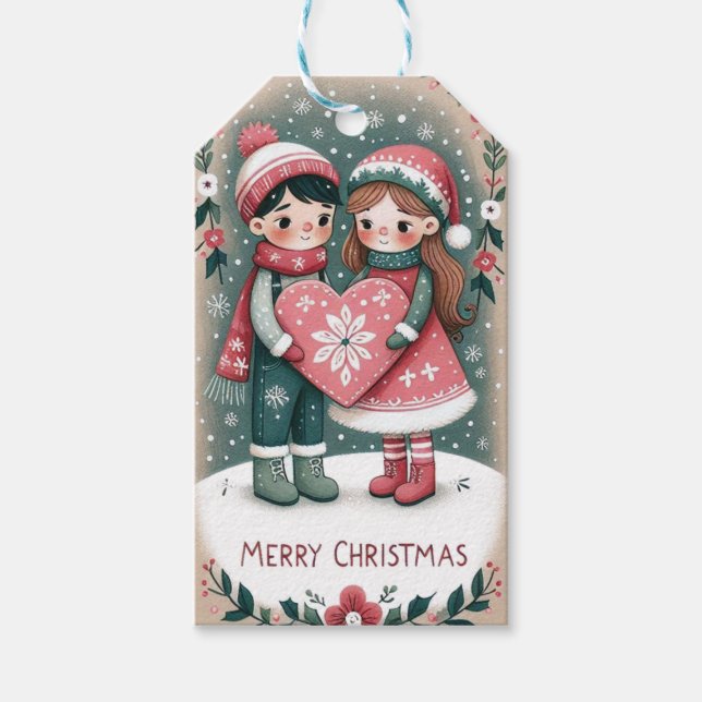 Christmas Gift Tags Gift Labels (Front)