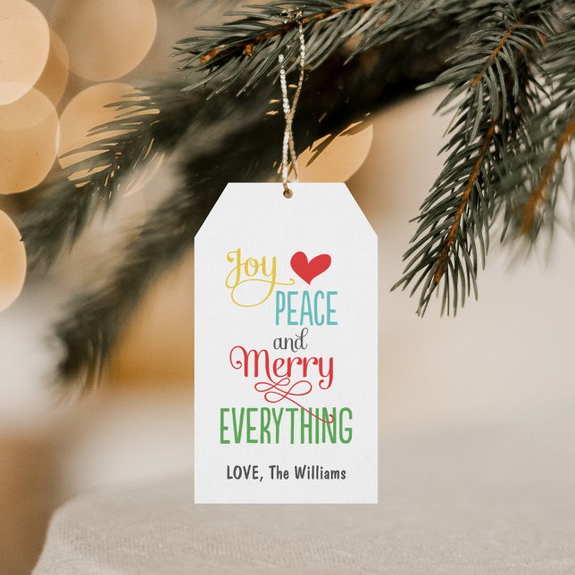 Christmas Gift Tags | Kraft Merry Everything (Creator Uploaded)