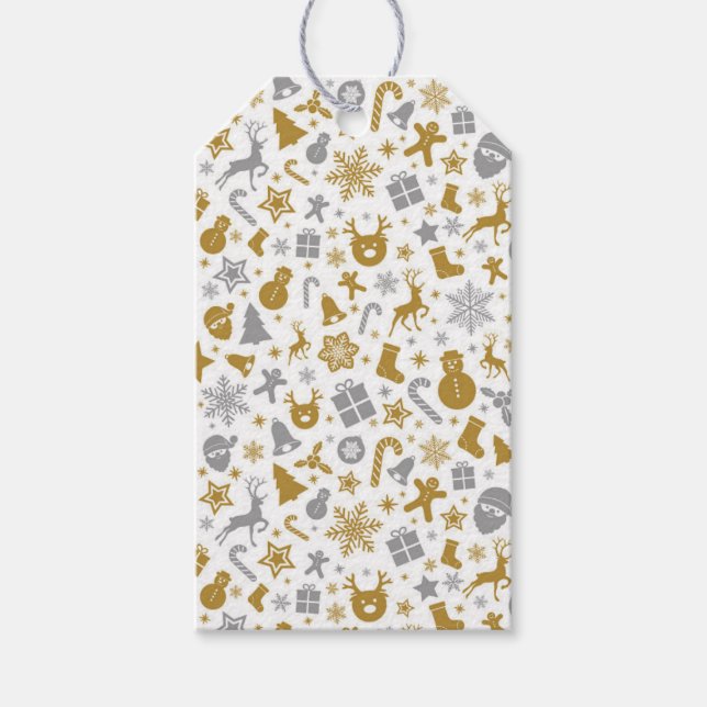 Christmas Gift Tags - Modern Gingerbread Men (Front)