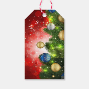 Christmas Gift Tags/Ornaments, Ribbons and Pine Tags