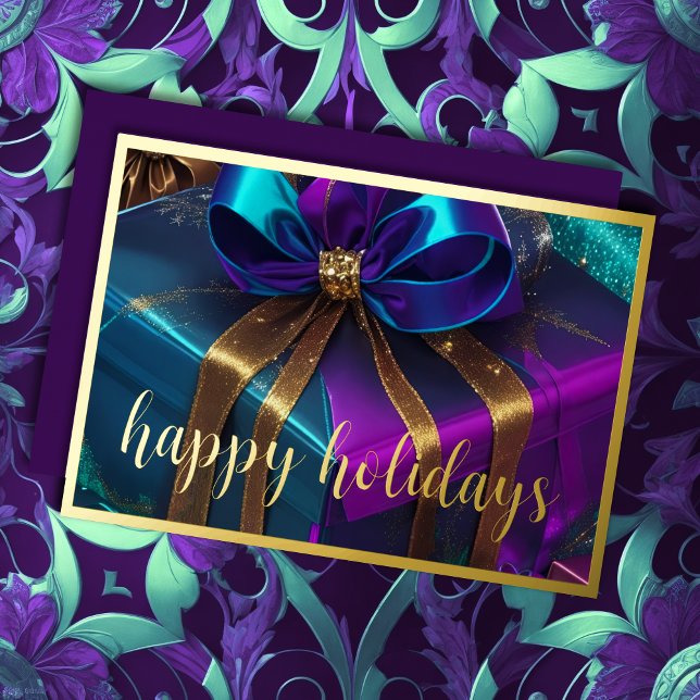 Christmas Gift Teal Blue Purple (Creator Uploaded)