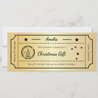 Christmas Gift Voucher, Greeting Card