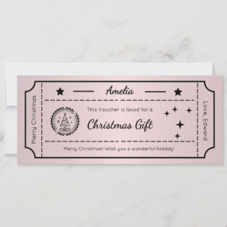Christmas Gift Voucher, Greeting Card