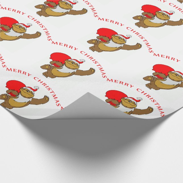 Christmas Gift Wrap/Bear Wrapping Paper (Corner)