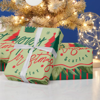 Christmas Gift Wrap Custom With Custom Name
