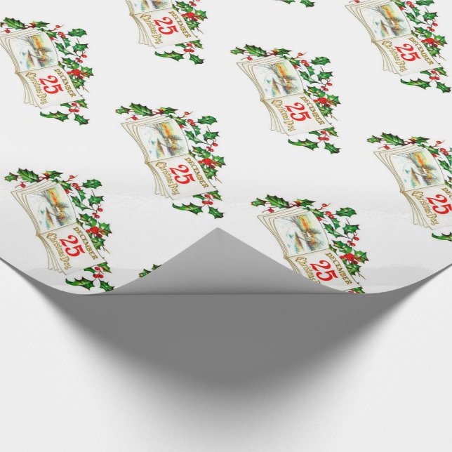 Christmas Gift Wrap/December 25th Wrapping Paper (Corner)
