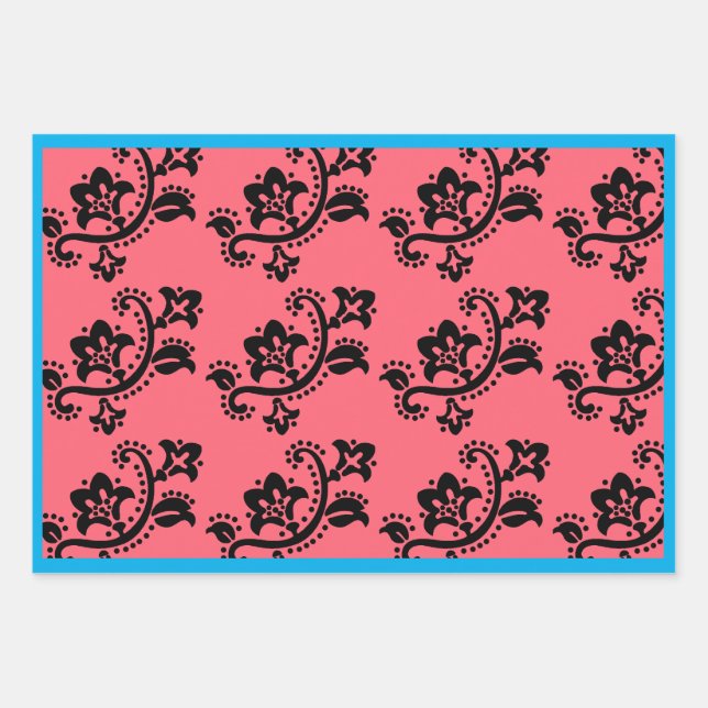 CHRISTMAS GIFT WRAP SHEET SCANDINAVIAN PATTERN (Front)