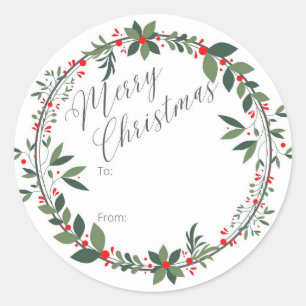 Christmas Gift Wrap Sticker